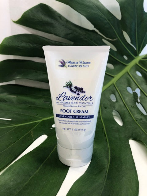 Lavender & Rosemary Foot Cream in a 5 oz tube
