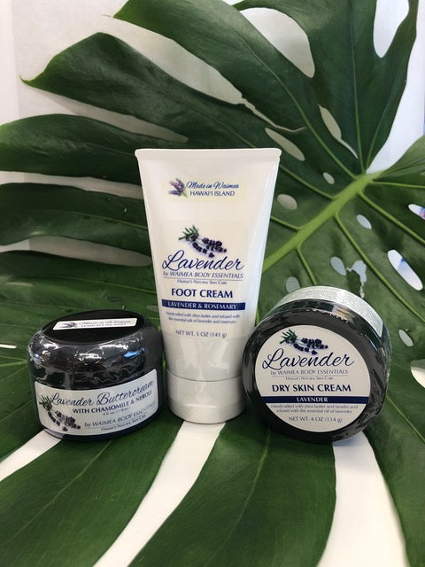 Lavender Dry Skin Cream in a 4 oz jar