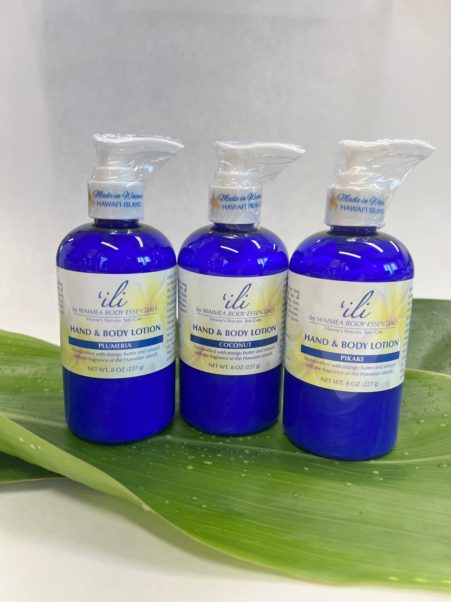 ʻili Body Lotion 8 oz pump bottle, island-scented lotion